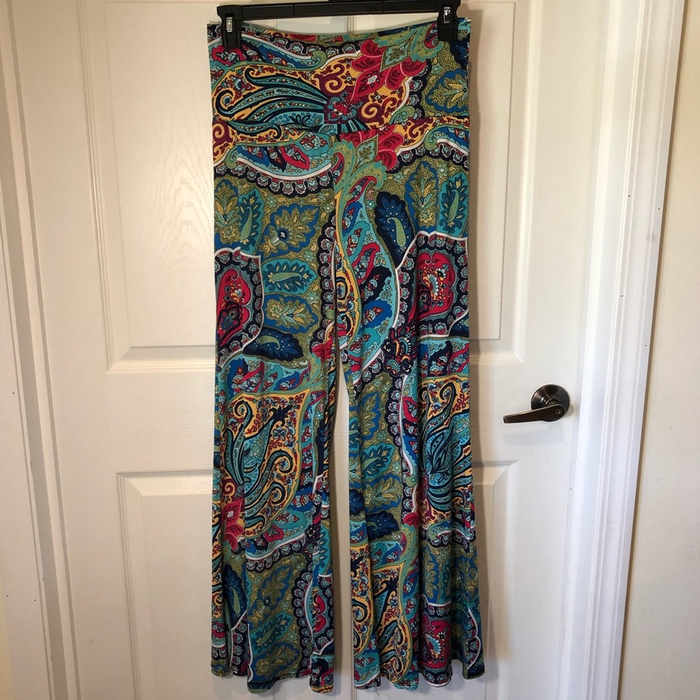 Paisley Palazzo Pants by Mae XL
